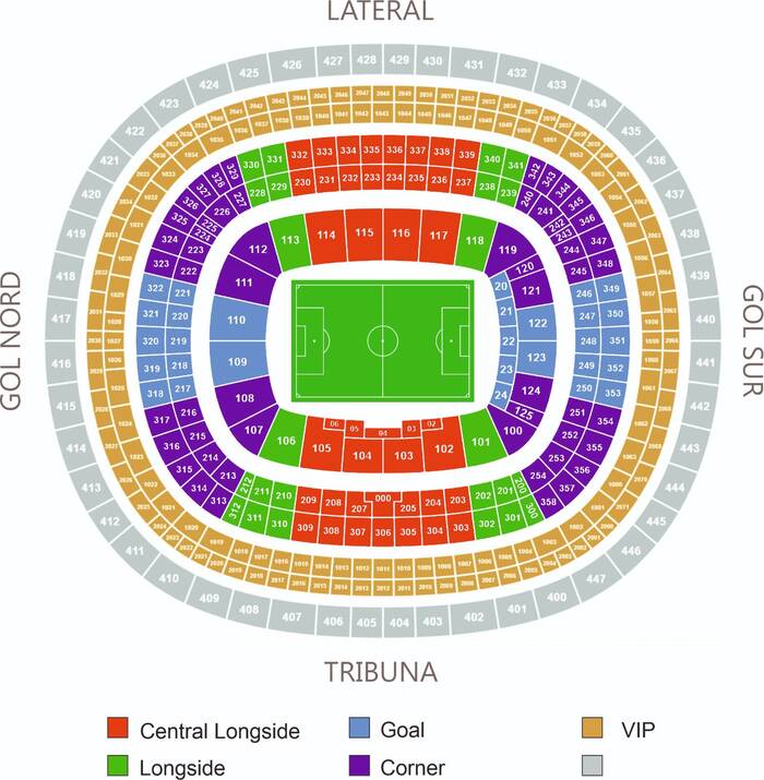 Схема мест на стадионе · Spotify Camp Nou
